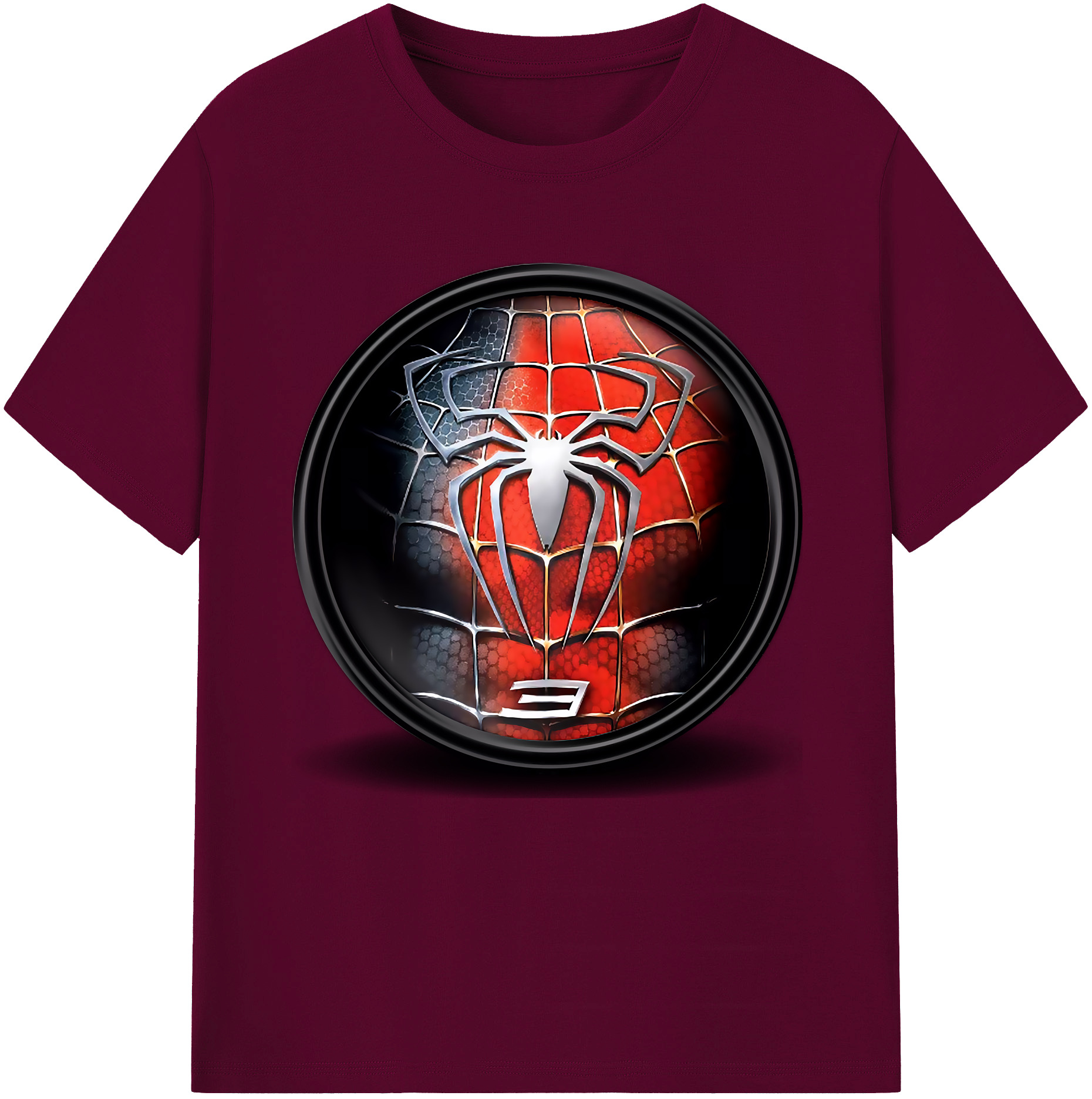 （画像用） Spider Man スパイダーマン レディースカジュアルプリントTシャツ（綿100％）